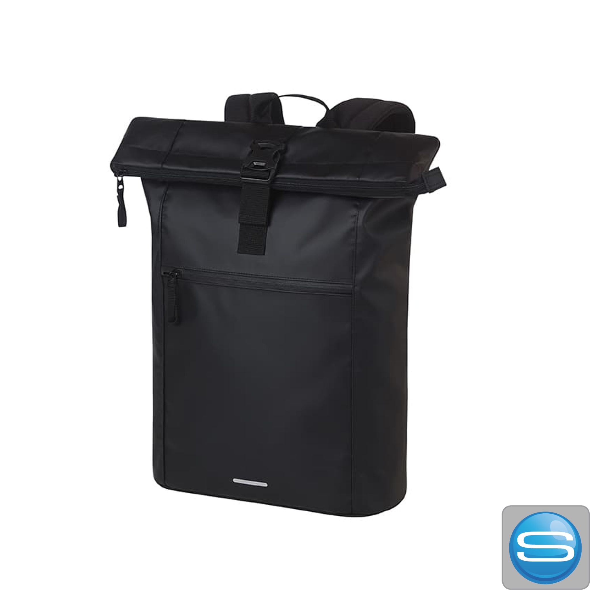 Notebook-Rucksack HALFAR KURIER aus Plane mit Firmenlogo