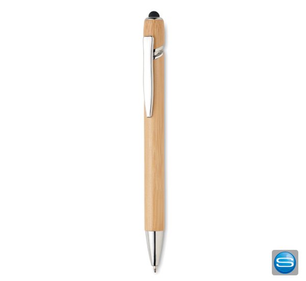 Bambus Druckkugelschreiber mit Logo als Werbeartikel Bambus Druckkugelschreiber mit Logo als Werbeartikel