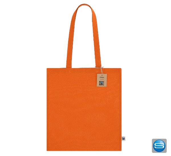 Baumwolltasche mit Fairtrade Hangtag als Giveaway Baumwolltasche mit Fairtrade Hangtag als Giveaway