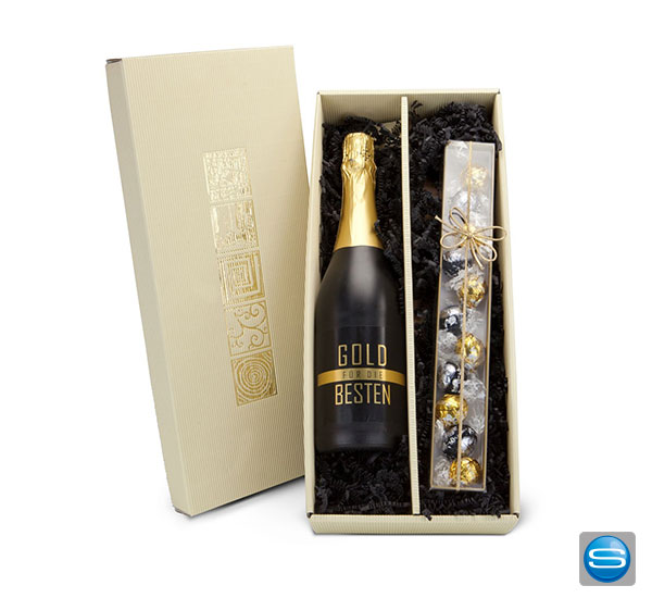 sekt-set-als-werbemittel Sekt mit Lindt Lindor Kugeln als Werbegeschenk