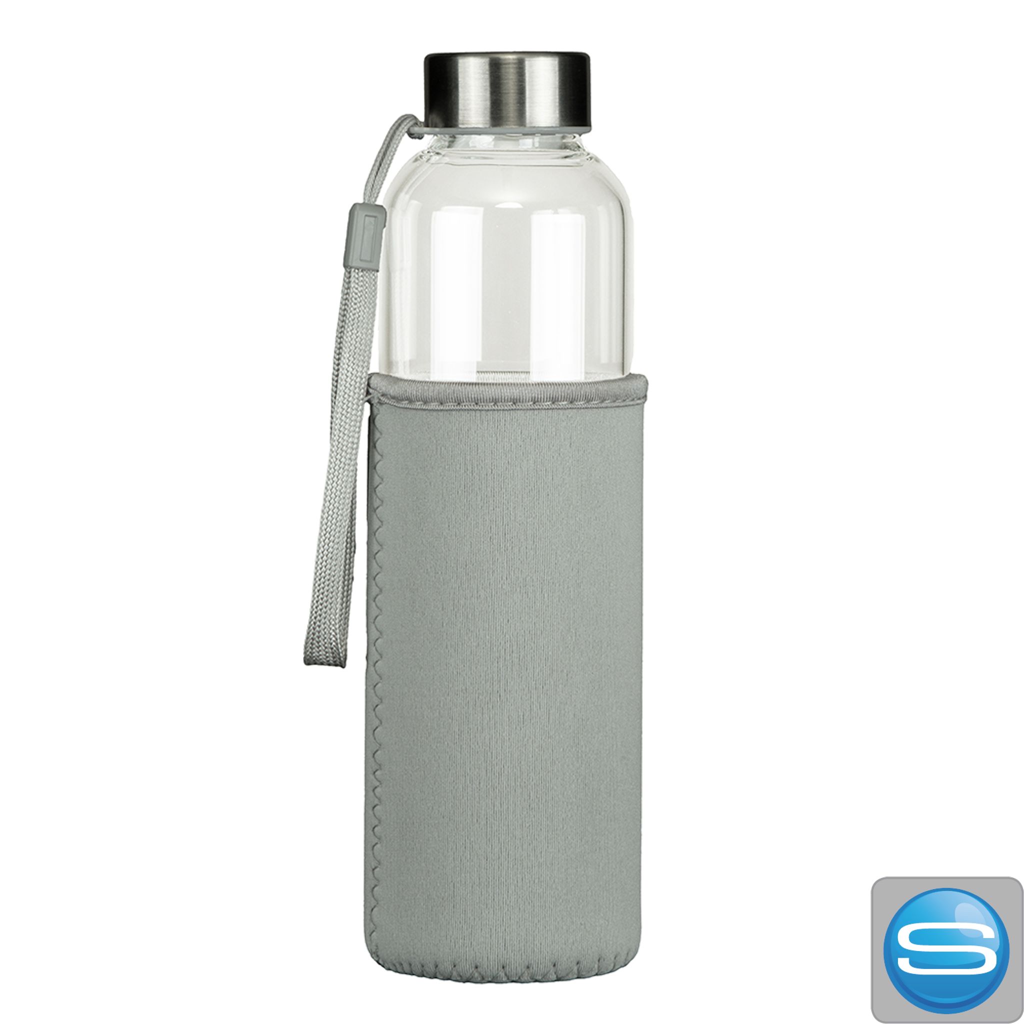 Glas-Flasche relax 500 ml mit Werbedruck