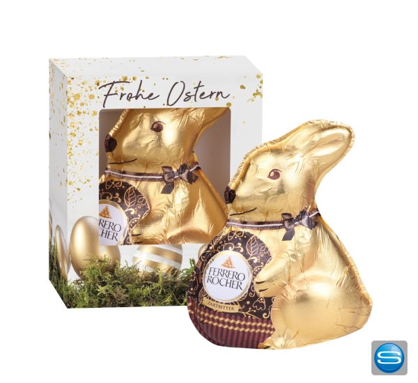 Goldenes Ostergeschenk von Ferrero Rocher mit Ihrem individuellen Motiv