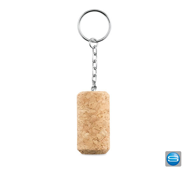 schluesselring-mit-kork Korken als Schlüsselanhänger mit Ihrer Werbung