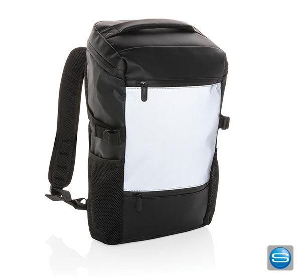 Reflektierender Notebook Rucksack als Werbemittel