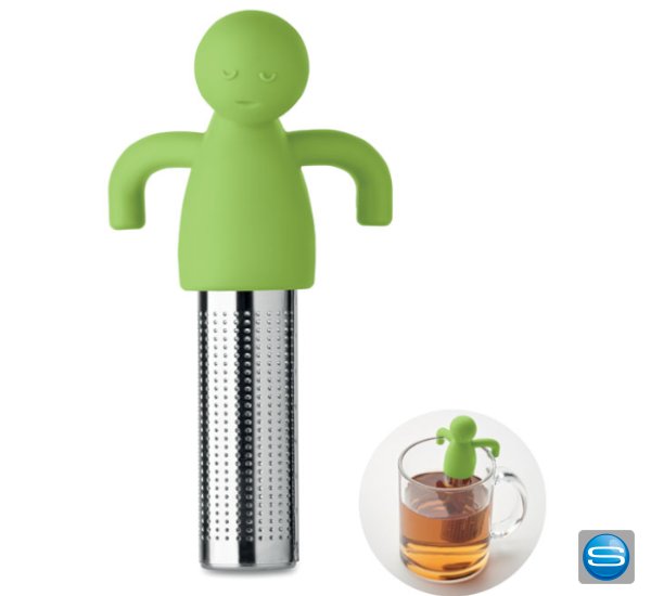 Teefilter in lustiger Form als praktisches Werbemittel