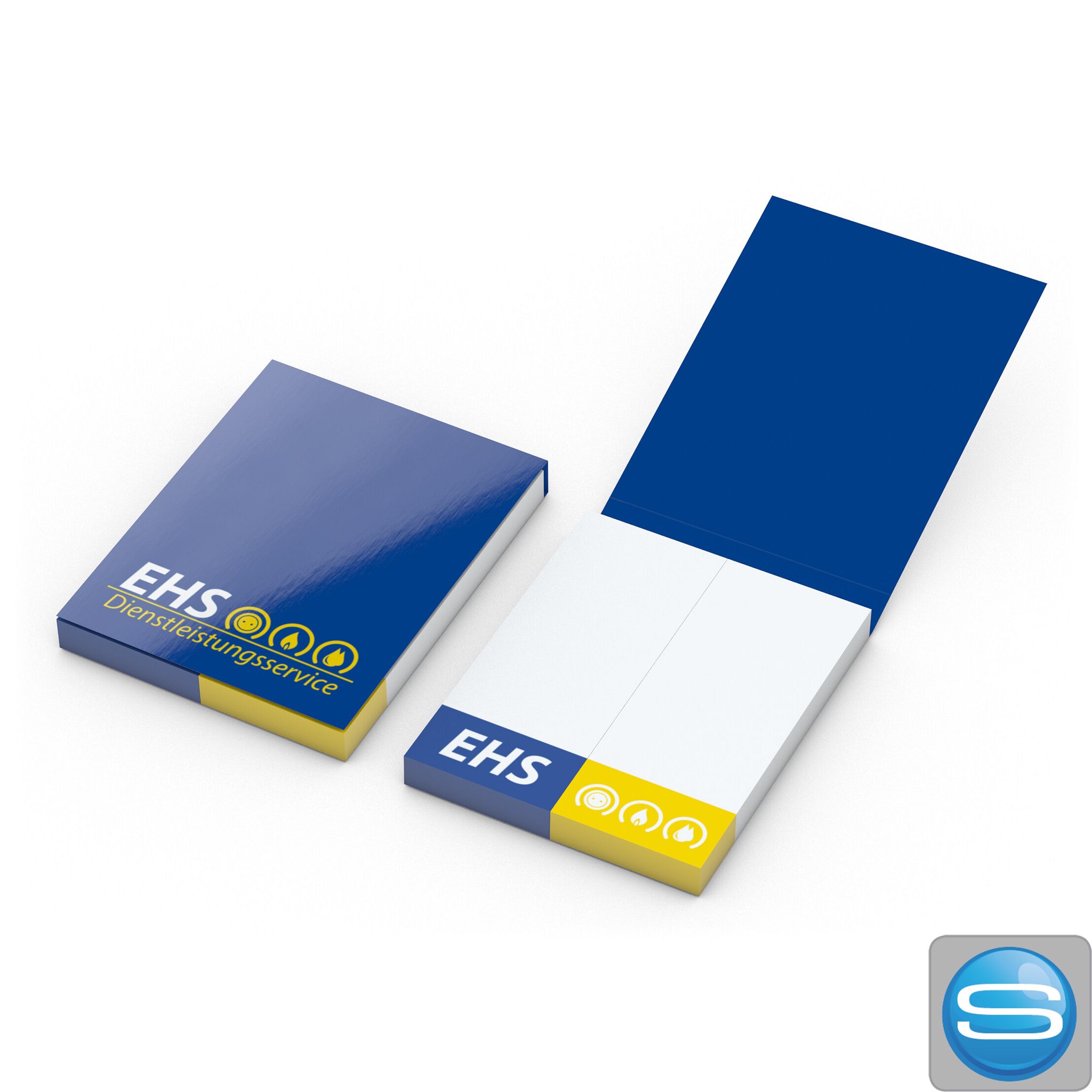 Haftmarker-Set mit Softcover individuell bedruckt