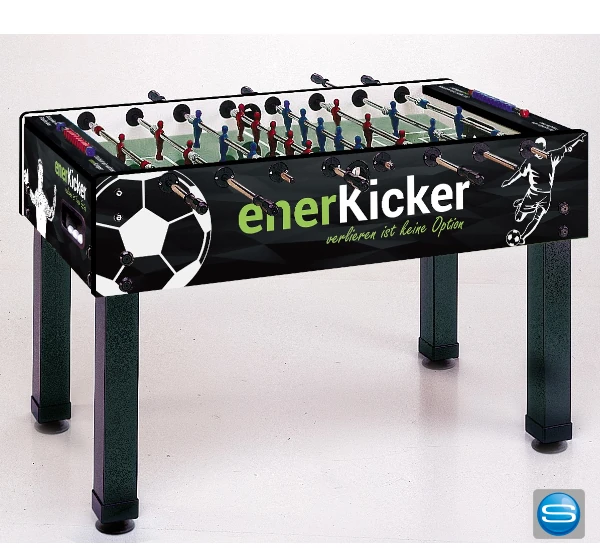 Turnierkicker mit Logodruck – Profi Tischkicker für Büro & Events