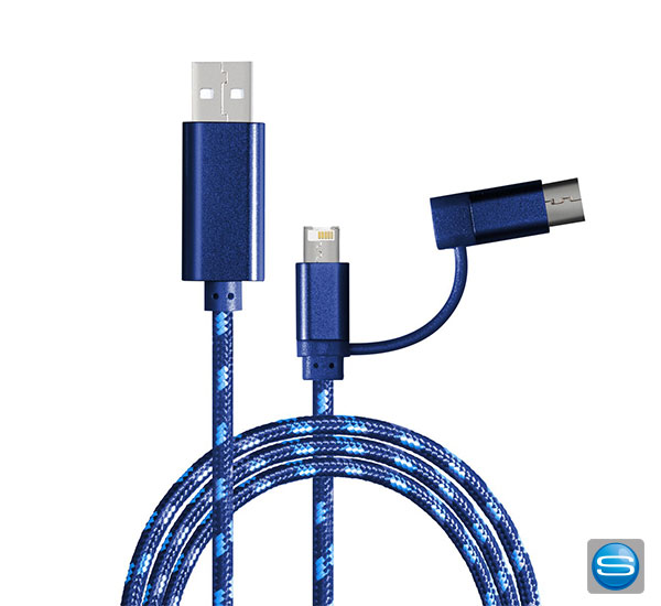 2 Meter Ladekabel 3in1 mit Ladekabel