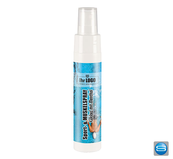 Sport- und Muskelspray mit individuellem Etikett gestalten  Sport- und Muskelspray mit individuellem Etikett gestalten