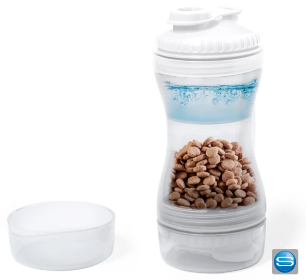 Reise Futter- & Wasserspender Set für Haustiere als Kundengeschenk mit Logodurck