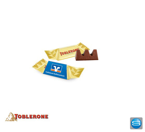 Toblerone Minis mit bedruckter Werbebanderole