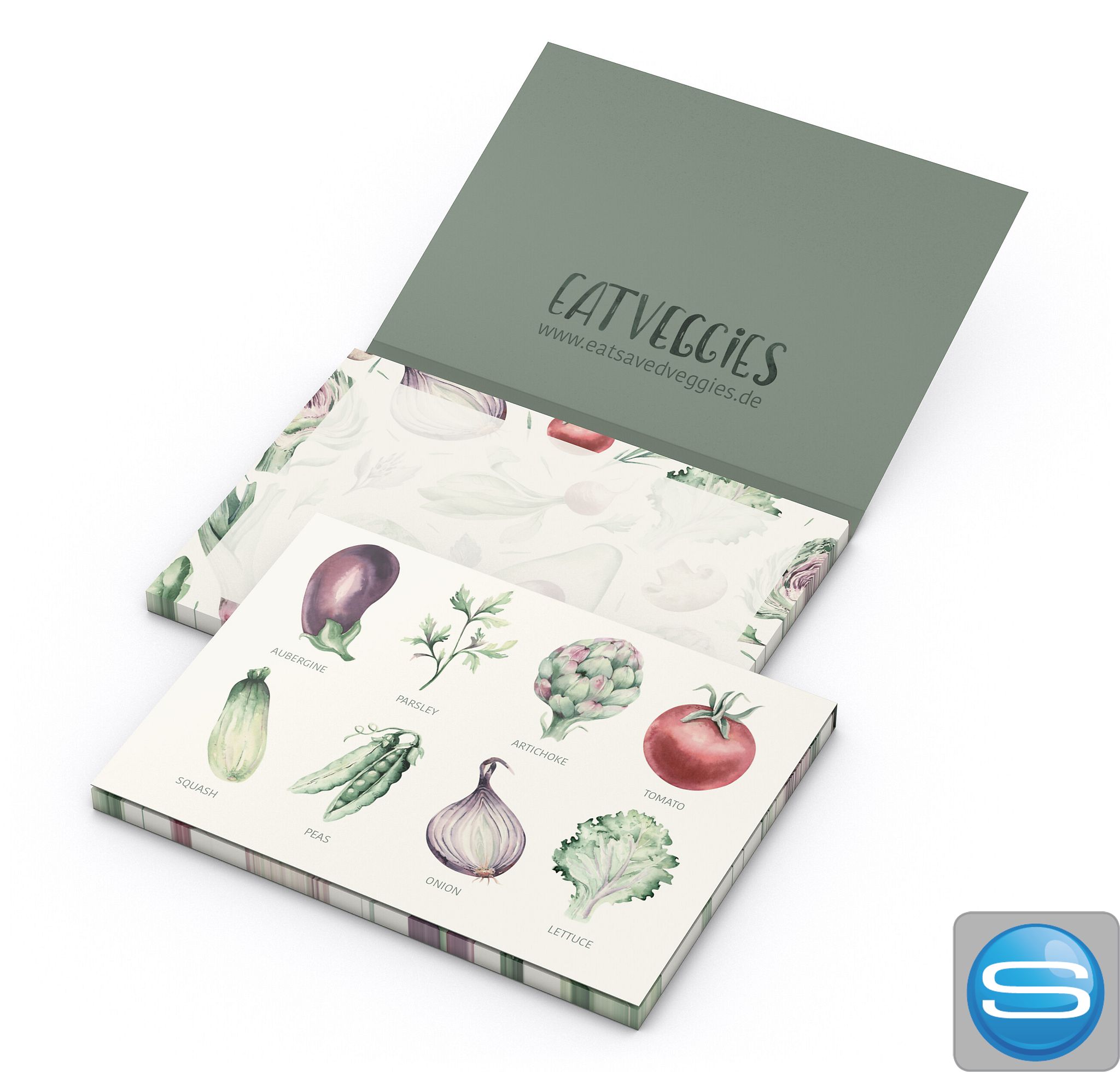 Haftnotizblock Recycling Cover Karton als individueller Werbeartikel