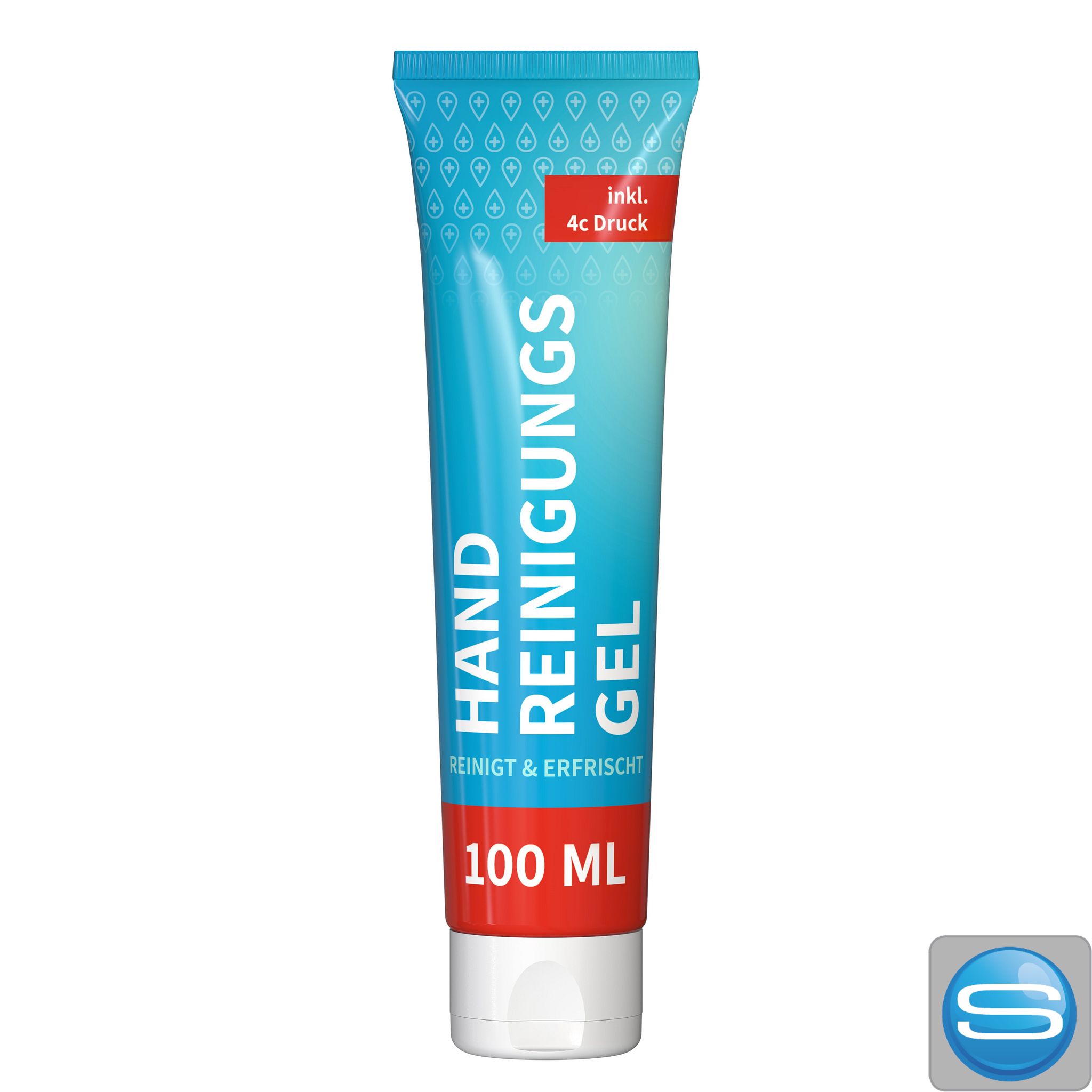 Handreinigungsgel Tube mit Logodruck – FullbodyPrint Werbeartikel