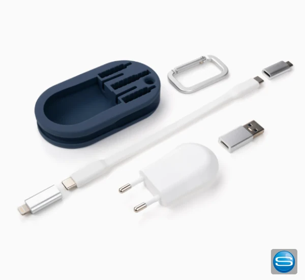chargigo Plug – Kompaktes Ladeset mit Logo für unterwegs