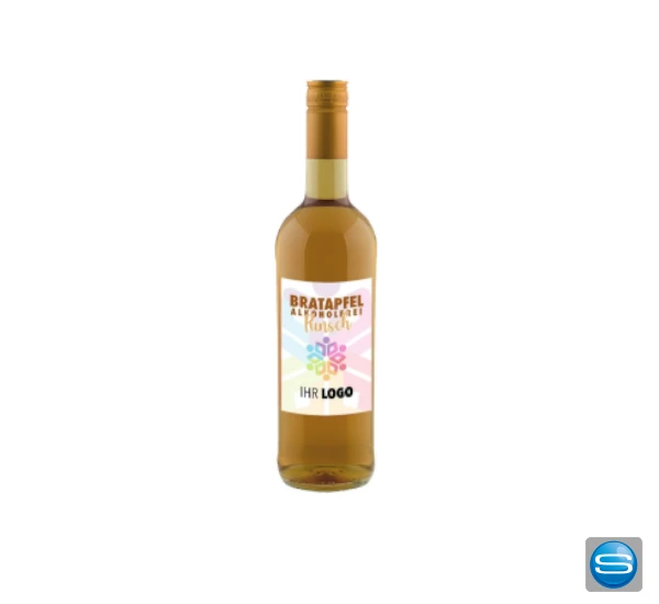 Bratapfel-Punsch alkoholfrei 0,75 l – Weihnachts-Werbeartikel