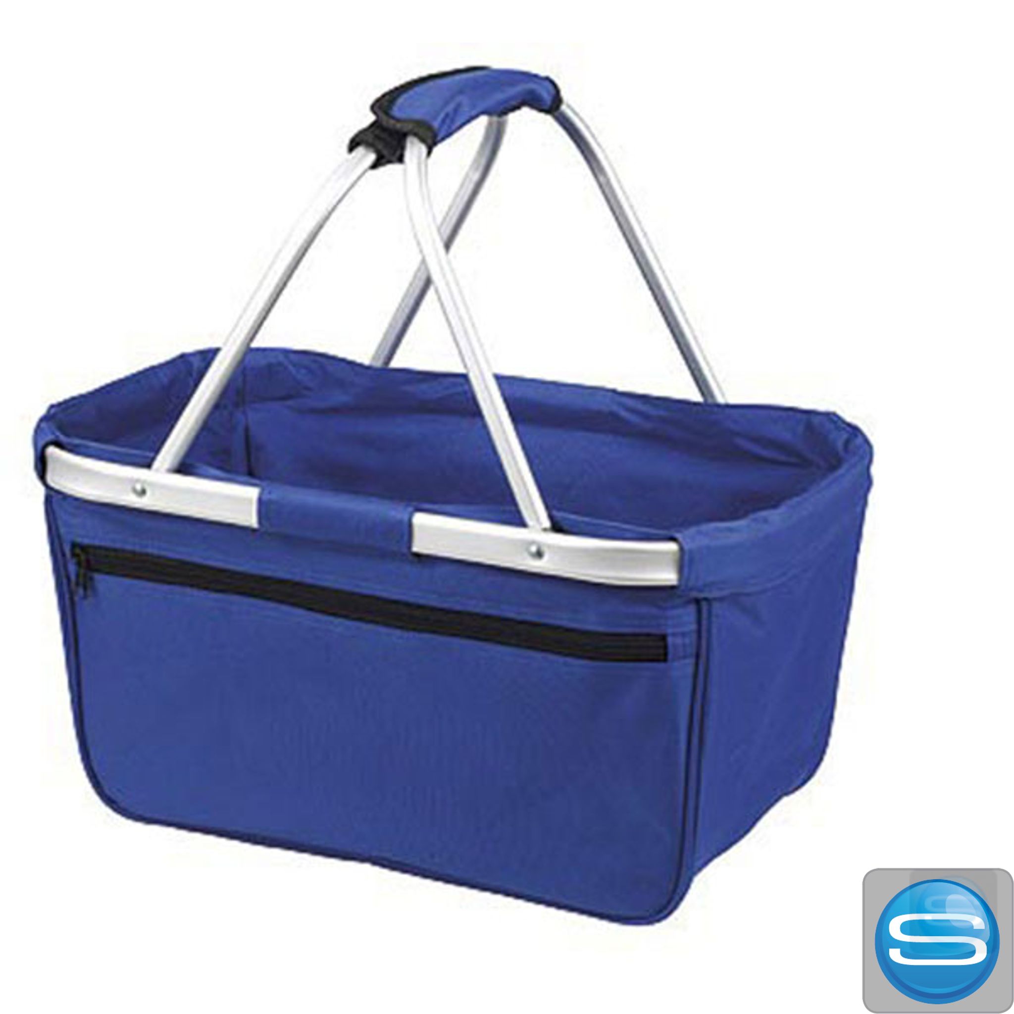 Einkaufskorb HALFAR Shopper BASKET aus rPET mit Werbeaufdruck