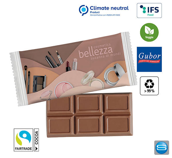 Maxi-Schokoladen-Täfelchen im Flowpack