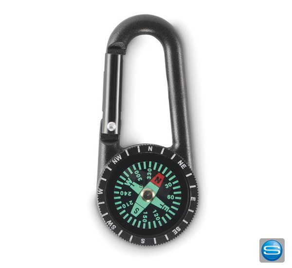 Gravierbarer Kleiner Kompass mit Karabiner hacken - ideal für überall