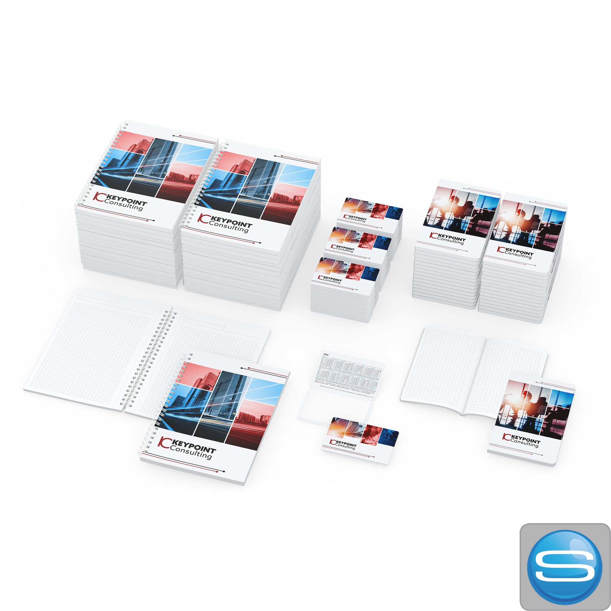 Notizbuch-Set 400-teilig individuell bedruckbar als Werbegeschenk