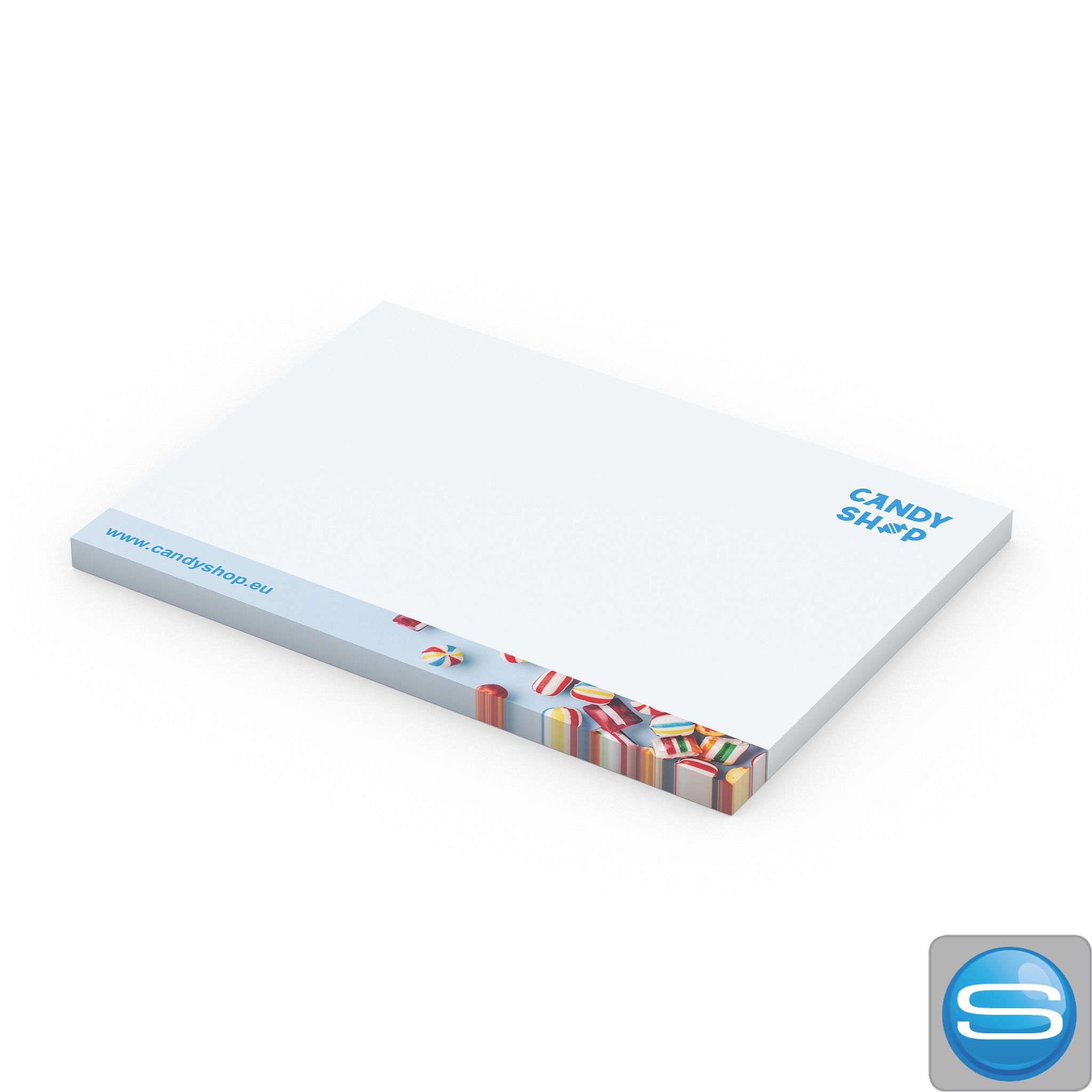 Haftnotizblock Express als Give-away mit Logodruck