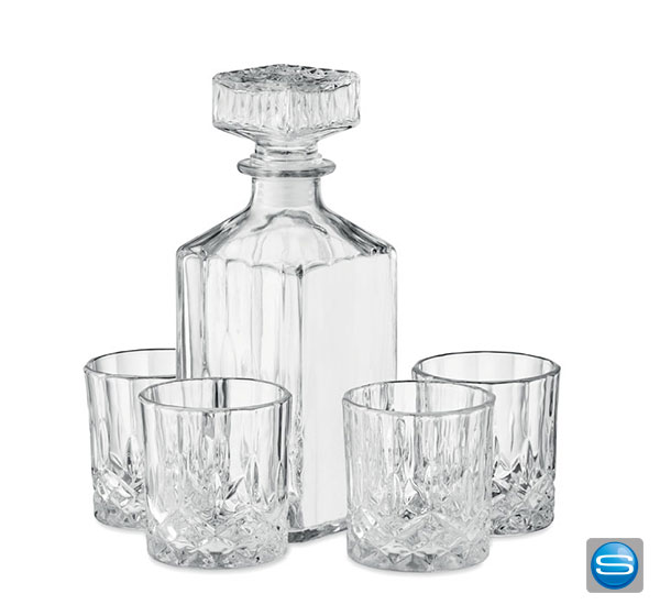 whiky-set Whiskey Set aus Glas mit Ihrem Logo