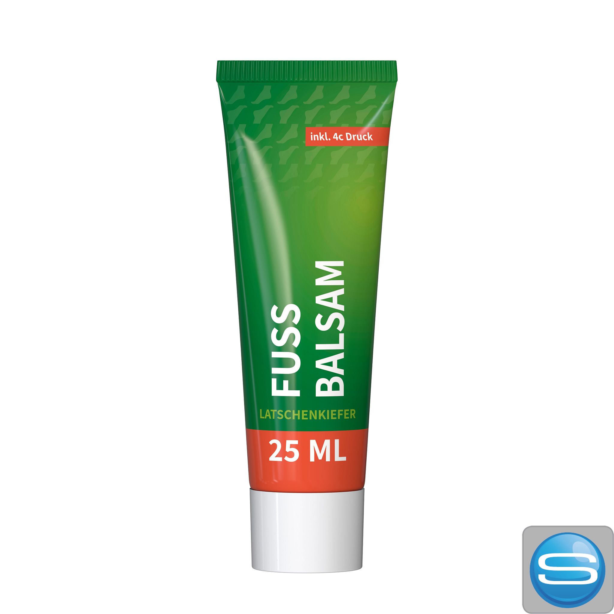 Fußbalsam Tube 100 ml mit Logodruck