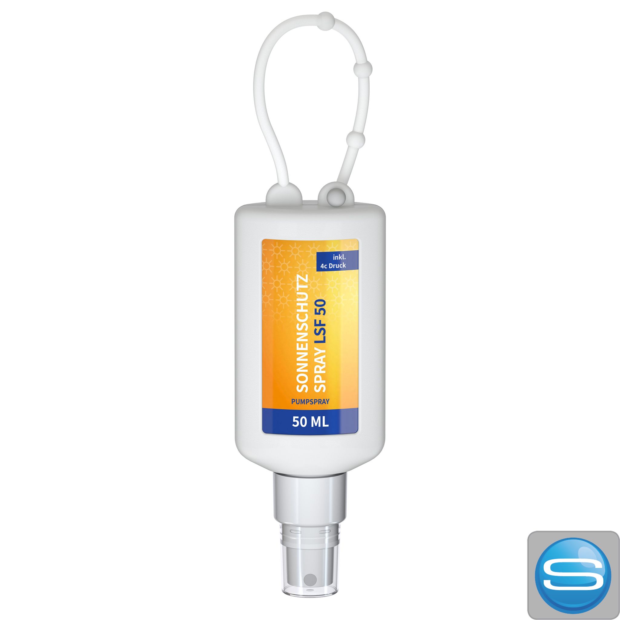 Sonnenschutzspray LSF 50 50ml mit Bumper bedruckt