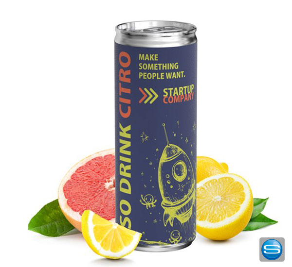 Isodrink in der Dose Citron mit Ihrem Logodruck