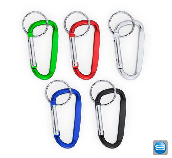Karabiner-Schlüsselanhänger mit Ihrer Werbegravur Karabiner-Schlüsselanhänger mit Ihrer Werbegravur