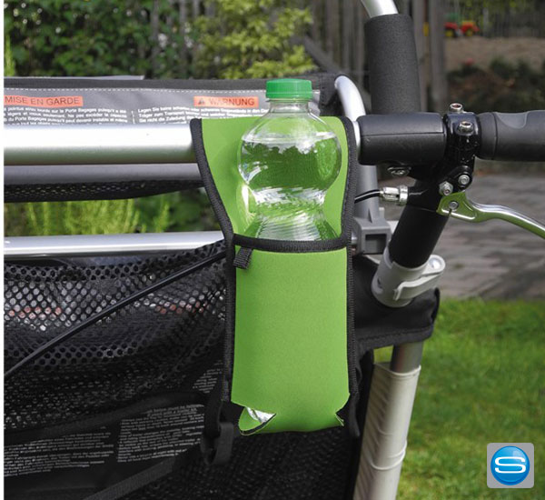 Flaschenhalter in Neopren Optik mit Ihrem Logo bedrucken