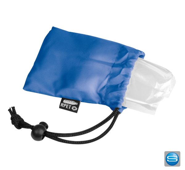 Regenponcho aus rPET als Werbegeschenk