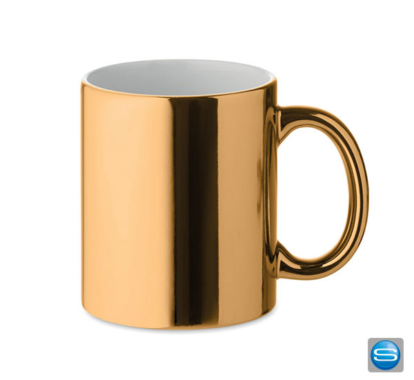 metallic-tasse Keramikbecher metallic als Werbepresent