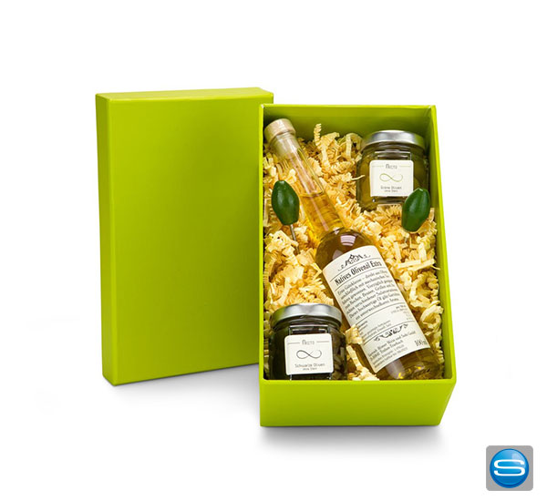 Olivenöl Set mit Ihrem Firmenlogo als Werbegeschenk