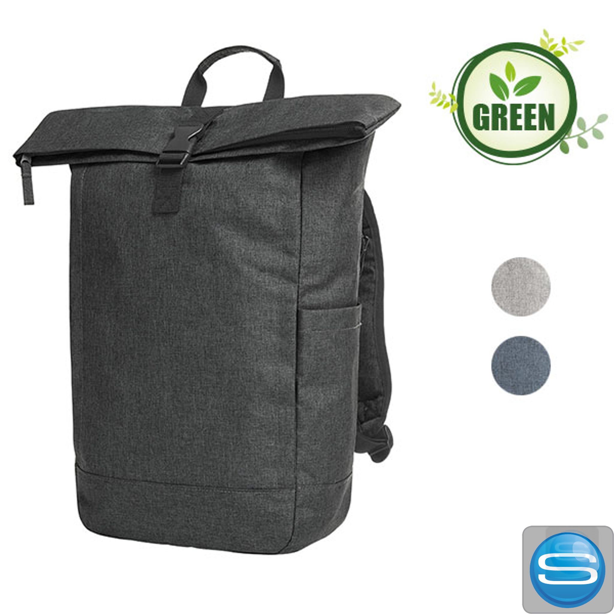 Laptop-Rucksack CIRCLE von HALFAR als Werbegeschenk mit Logo