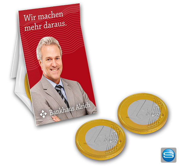Euromünzen im Promobag mit Ihrem Logo bedrucken