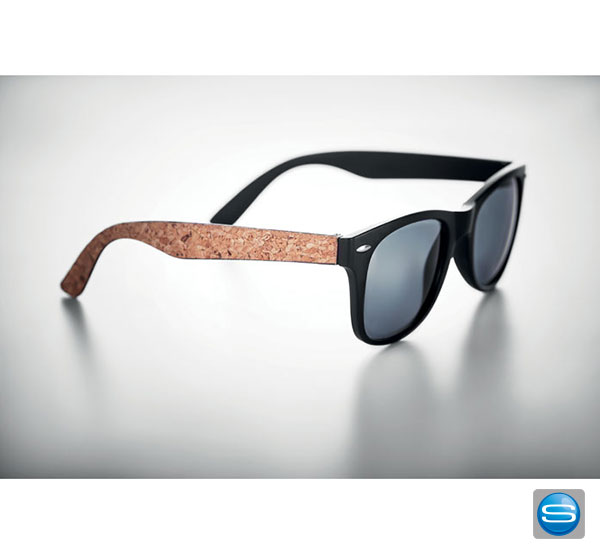 Sonnenbrille mit Kork-Optik als Werbeartikel