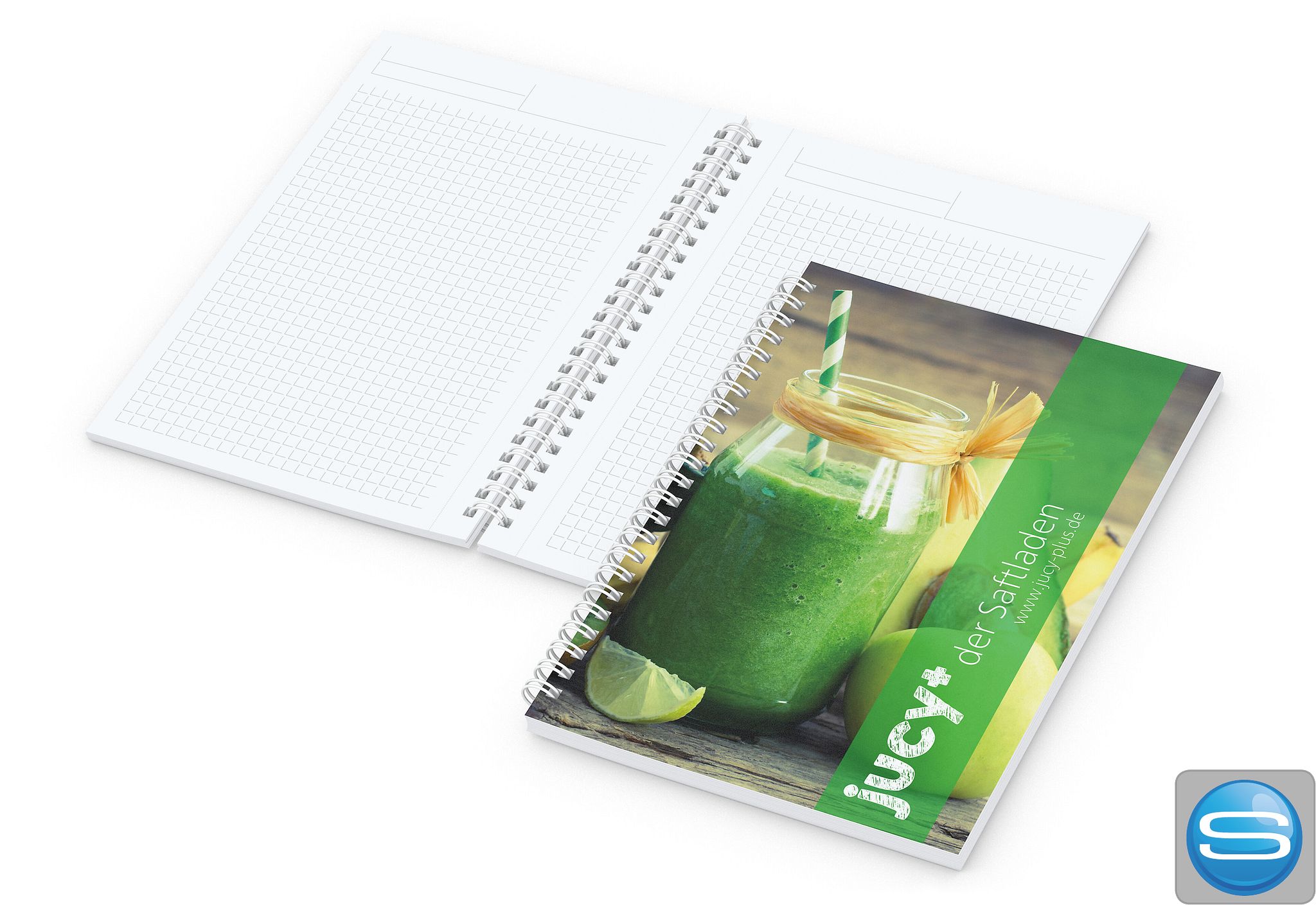 Notizbuch Meeting-Book Spiralbindung mit individuellem Titel als Werbeartikel