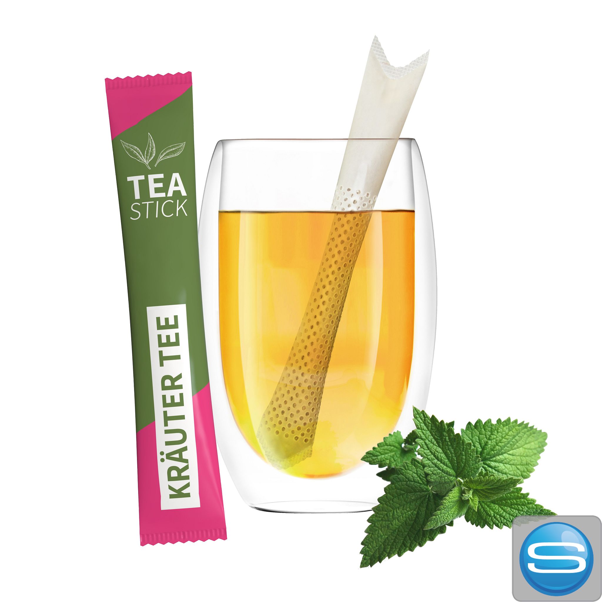 TeaStick in Papier-Aromaverpackung mit Logodruck