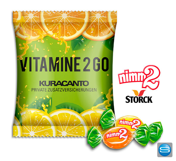 Nimm2 als Werbegeschenk - Vitamine im Werbetütchen