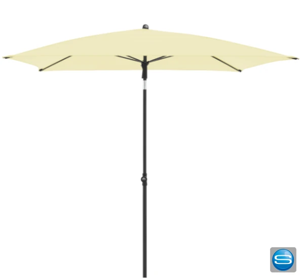 Quadratischer Sonnenschirm HIT SUN mit Logo – Gastroschirm mit UV-Schutz 50+