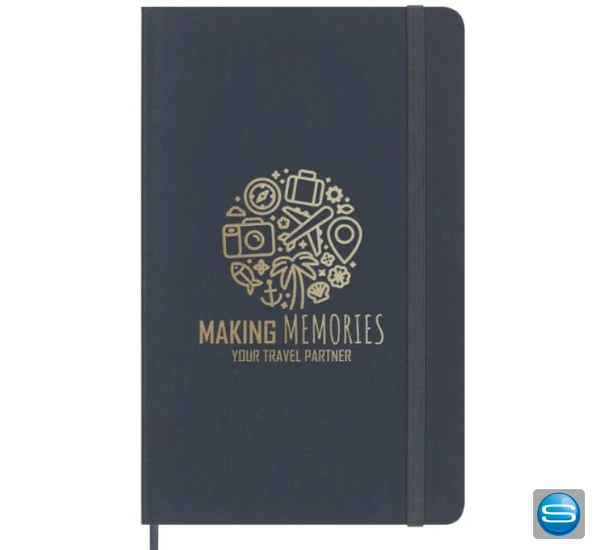 Moleskine Notizbuch VEGEA® Capri – liniert mit Werbeanbringung