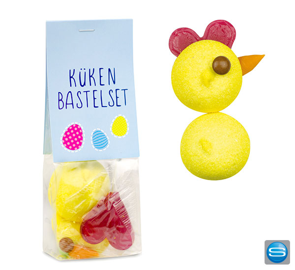 kueken-bastelset-als-werbegeschenk Küken-Bastelset mit eigenem Logodruck