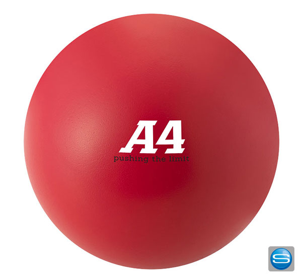 antistressball-rot Stressball bedrucken mit Ihrem Logo