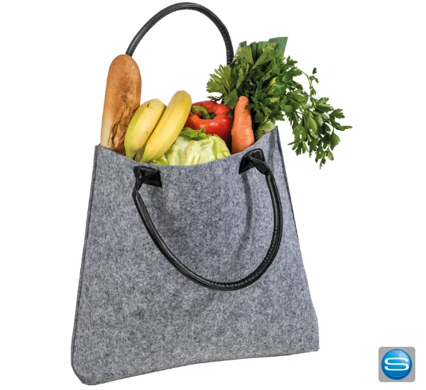 Tragetasche aus Filz mit Logodruck