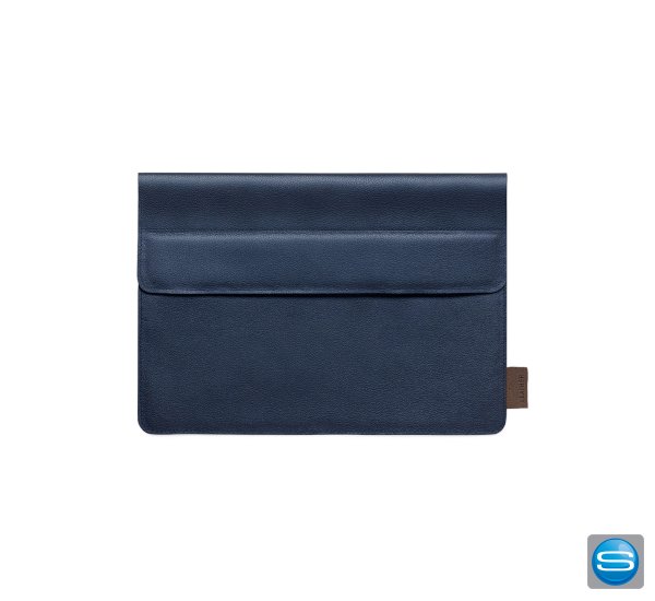 Laptoptasche aus recyceltem Leder mit Logo Laptoptasche aus recyceltem Leder mit Logo