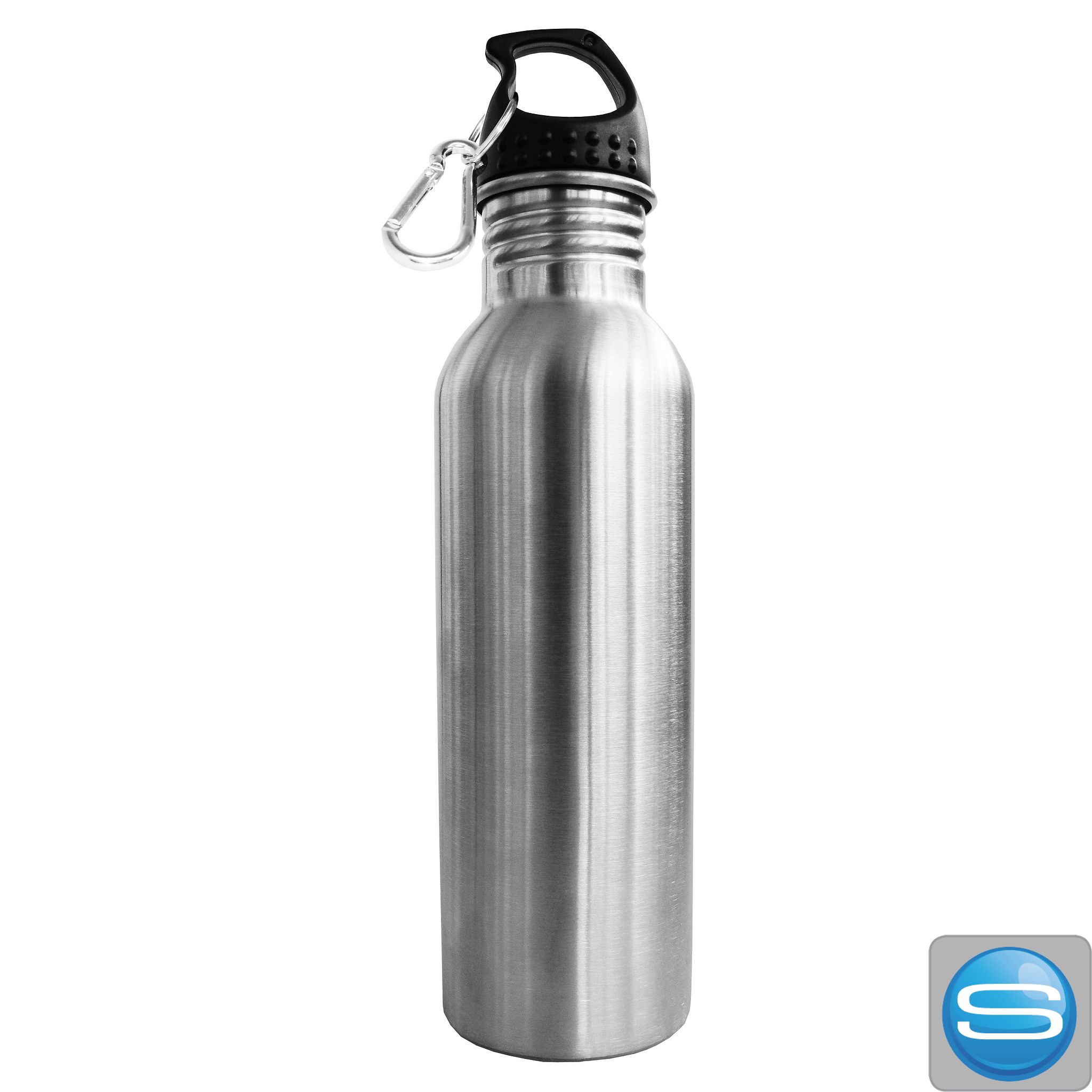 Travel Trinkflasche mit Karabiner für Werbezwecke