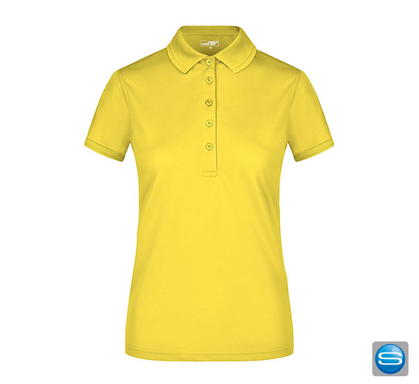 funktions-poloshirt-damen-mit-logo-gelb