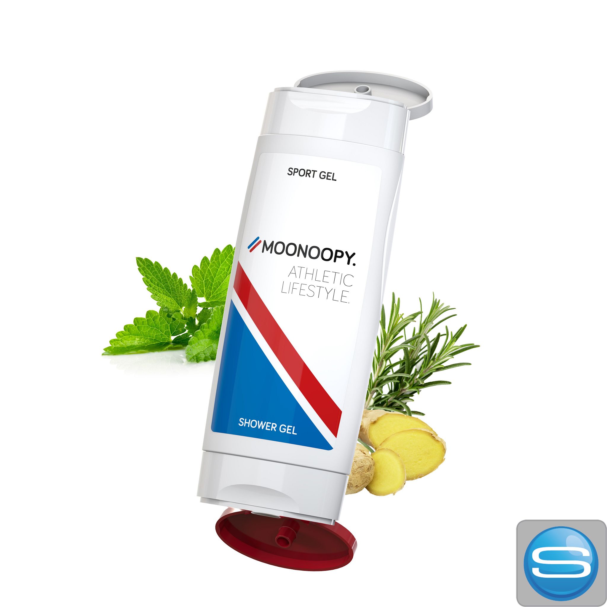 DuoPack Sportgel + Duschgel 2 (2 x 50 ml) mit eigenem Etikett bedruckbar