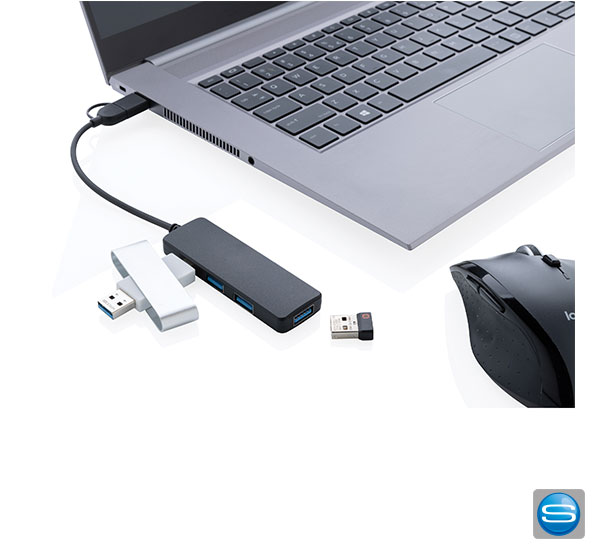 USB-Hub Recyclingmaterial mit Ihrer Werbung