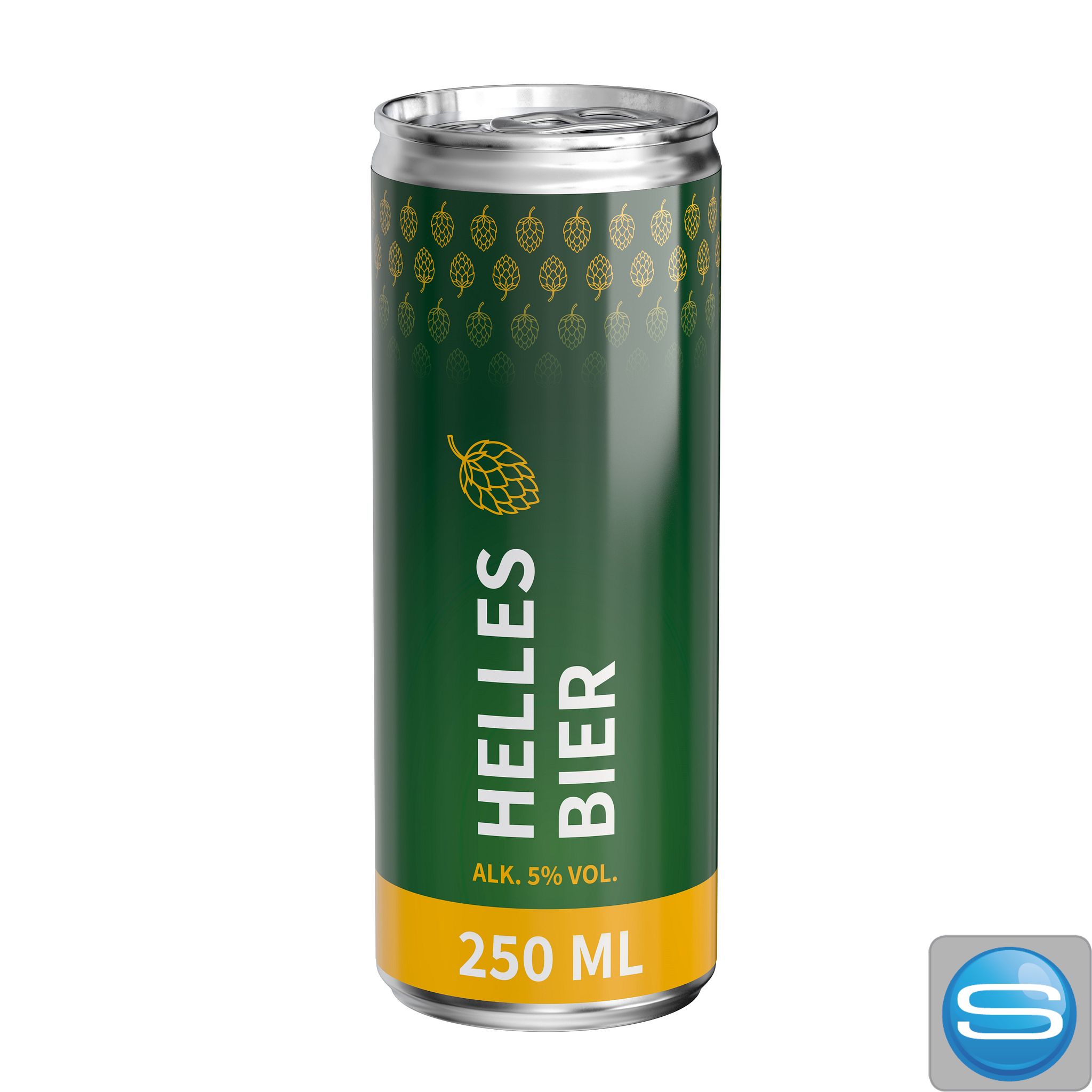 250 ml Bierdose als Werbeartikel mit eigenem Logo bedrucken lassen